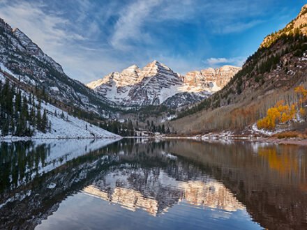 Maroon Lake Colorado Rocky Mountain landscape